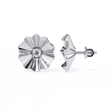 WOKE™ 0.28 CT  Lab grown shell earrrings in 14k Gold