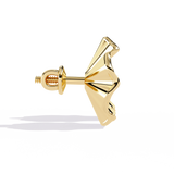 WOKE™ 0.28 CT  Lab grown shell earrrings in 14k Gold