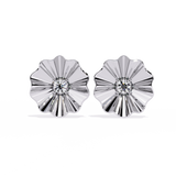 WOKE™ 0.28 CT  Lab grown shell earrrings in 14k Gold