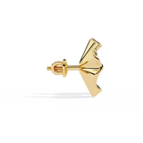 WOKE™ 0.28 CT  Lab grown shell earrrings in 14k Gold