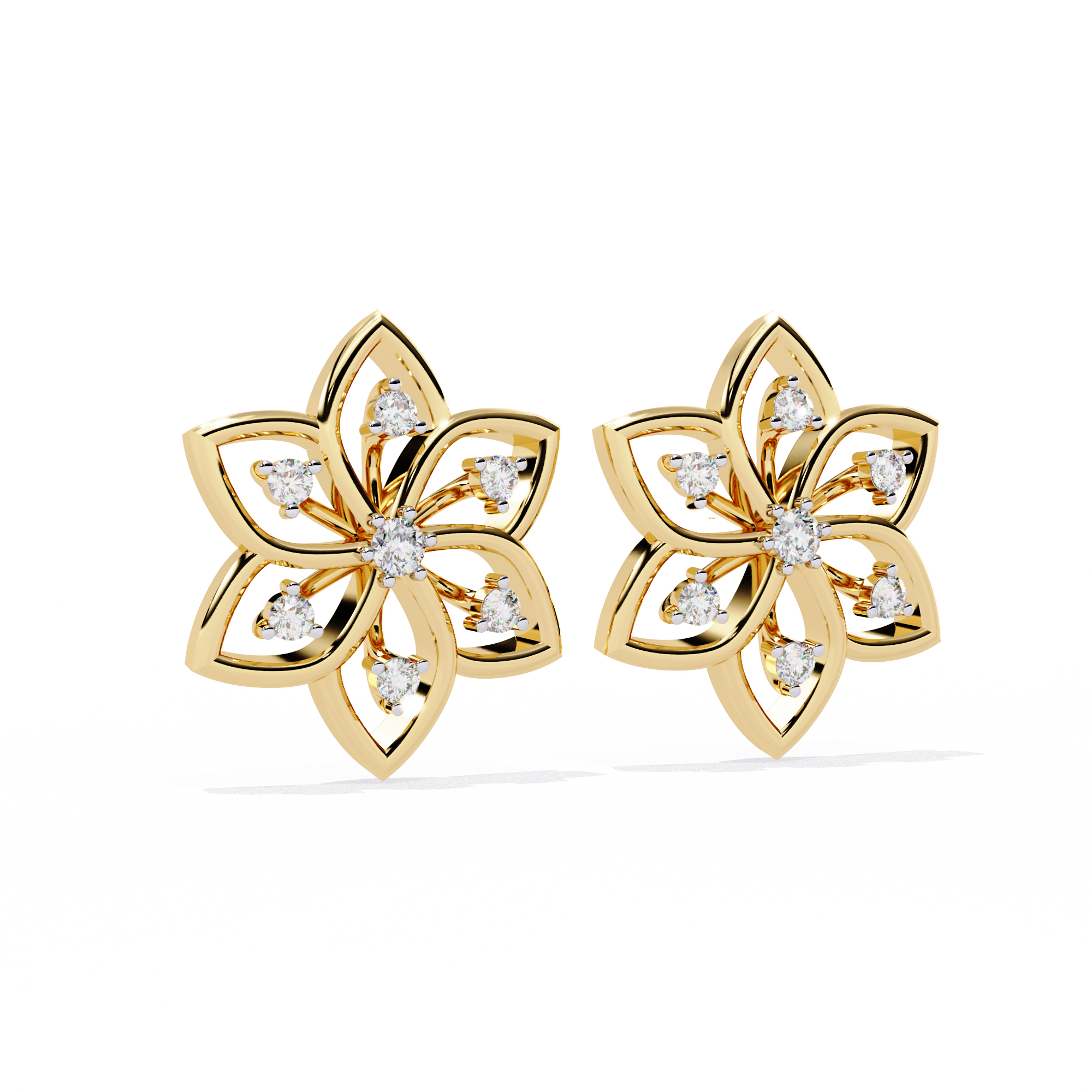 WOKE™ 0.38 CT Moissanite butterfly earrrings in 14k Gold (Copy)