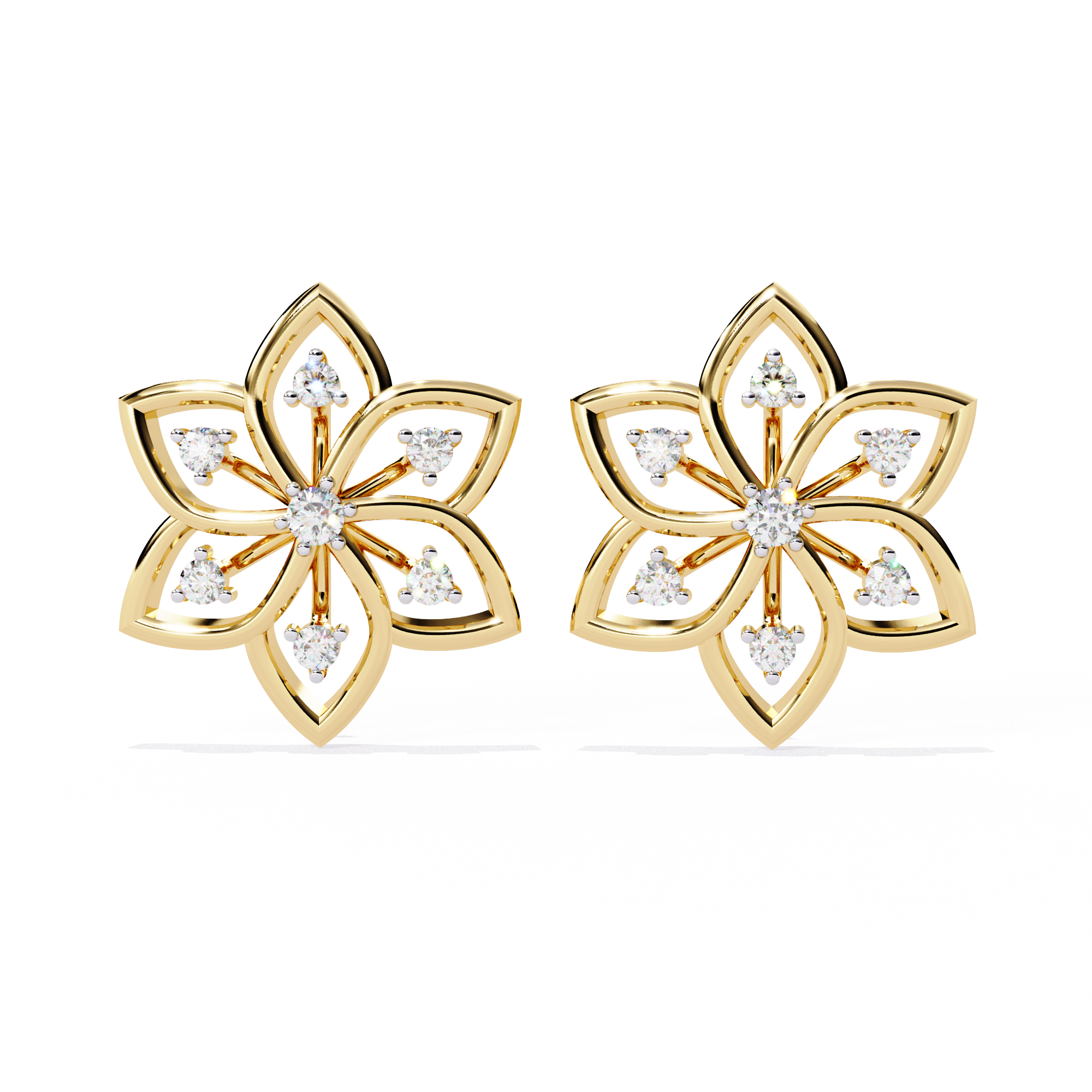 WOKE™ 0.38 CT Moissanite butterfly earrrings in 14k Gold (Copy)