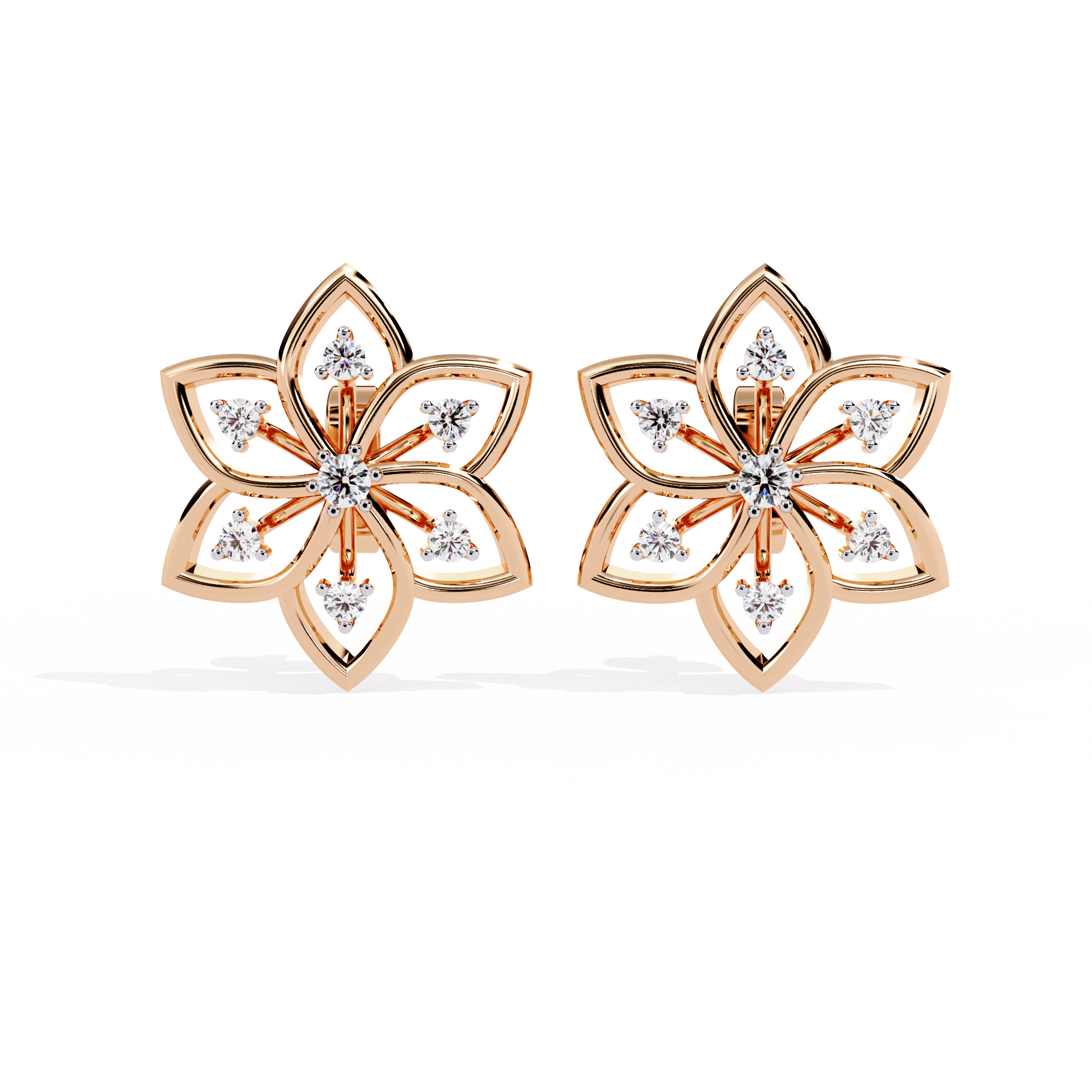 WOKE™ 0.38 CT Moissanite butterfly earrrings in 14k Gold (Copy)
