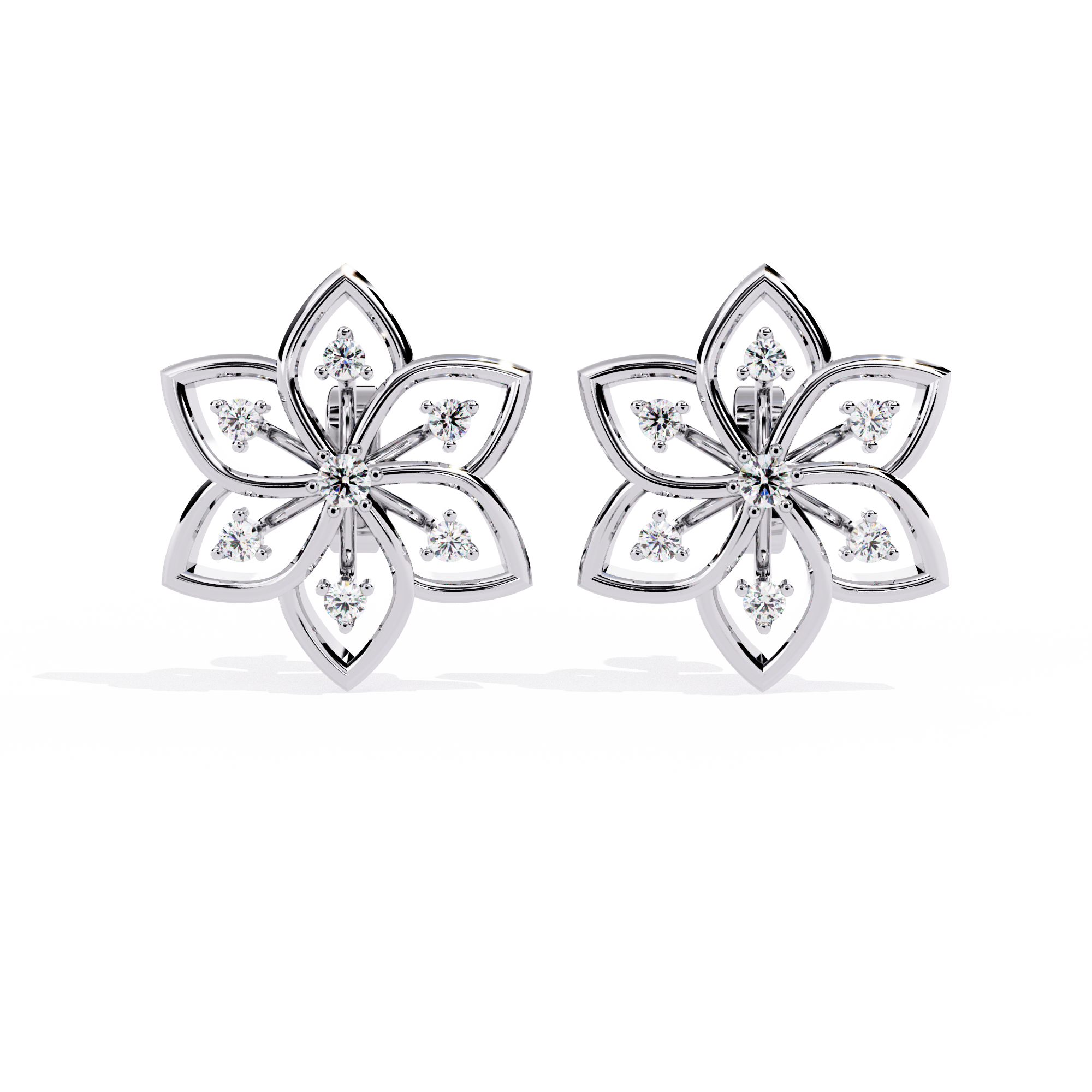 WOKE™ 0.38 CT Moissanite butterfly earrrings in 14k Gold (Copy)
