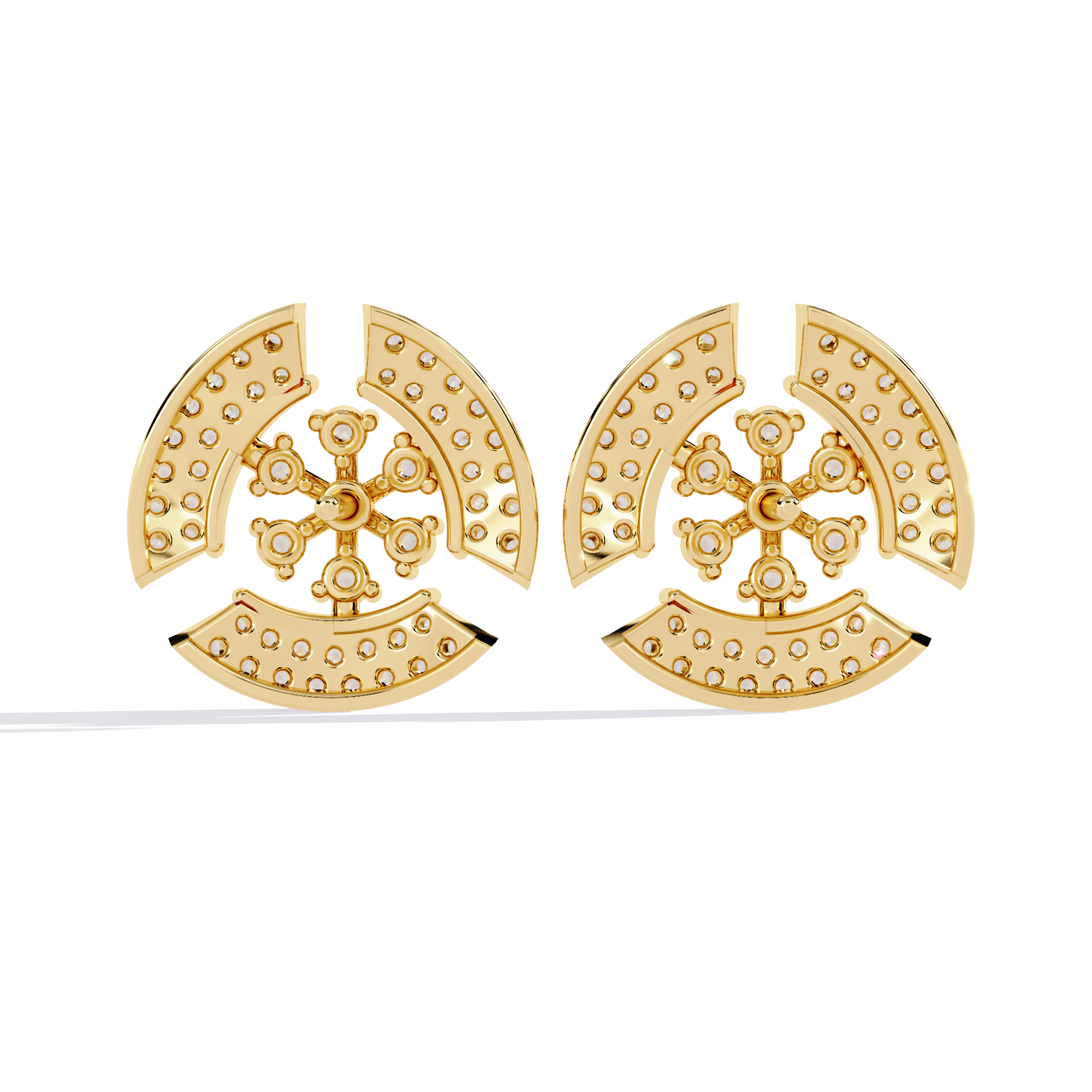 WOKE™ 0.58 CT Moissanite butterfly earrrings in 14k Gold (Copy)