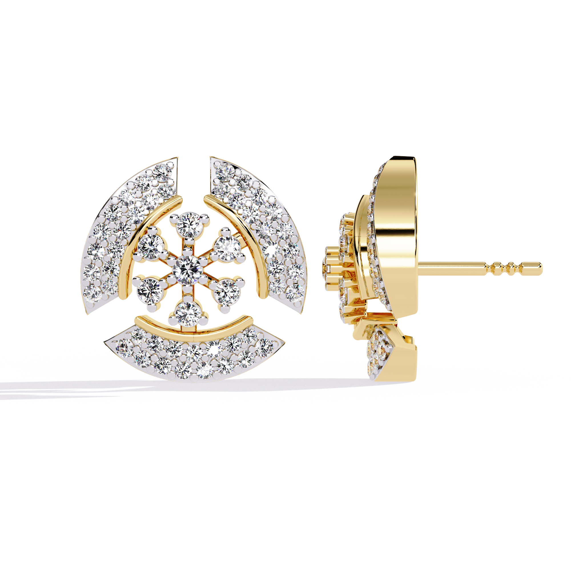 WOKE™ 0.58 CT Moissanite butterfly earrrings in 14k Gold (Copy)