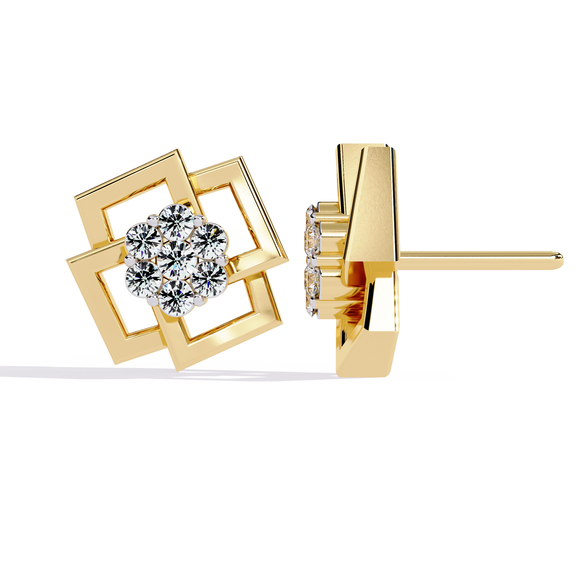 WOKE™ 0.58 CT  Moissanite butterfly earrrings in 14k Gold (Copy)