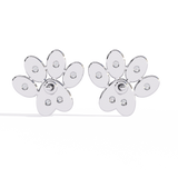 WOKE™ 0.28 CT  Lab grown paw earrrings in 14k Gold