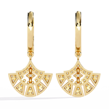 WOKE™ 0.88 CT  Lab grown evil eye bali in 14k Gold