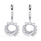 WOKE™ 0.58 CT  Lab grown evil eye earrrings in 14k Gold