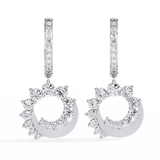 WOKE™ 0.58 CT  Lab grown evil eye earrrings in 14k Gold