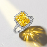 "SUNKISSED", 5 CT, MOISSANITE RING