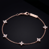 0.6 CT Moissanite Bracelet in 9K Gold/925 Silver |WOKE