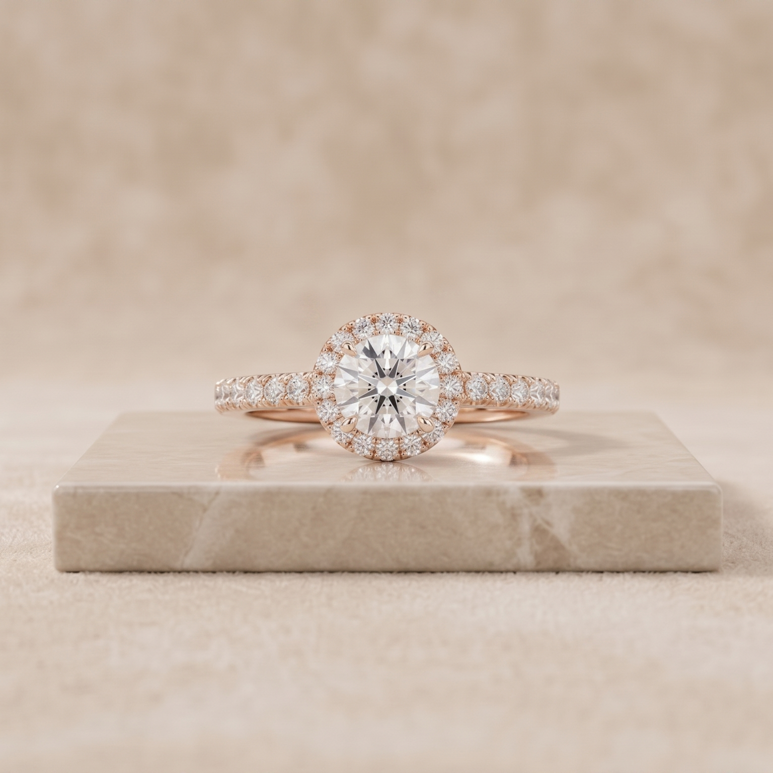 1 CT Round Moissanite Ring | WOKE