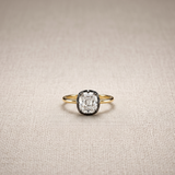 2 CT Old Mine Cushion Cut Moissanite Ring in 9K Gold/925 Silver |WOKE
