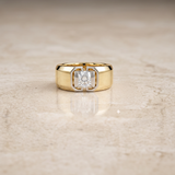 1 CT Princess Cut Lab Grown Diamond Ring in 9K/14K Gold
