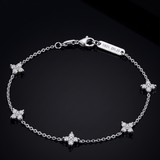 0.6 CT Moissanite Bracelet in 9K Gold/925 Silver |WOKE
