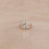 3 CT Old Mine Cut Moissanite Ring in 9K Gold/925 Silver |WOKE