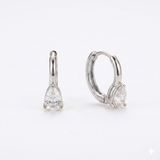 1.6 CT Pear Moissanite Ear-ring in 925 Silver/9K Gold |WOKE