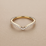 0.19 CT Round Moissanite Ring in 9K Gold/925 Silver |WOKE