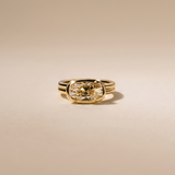 2 CT old mine cushion cut moissanite ring in 9K Gold/925 Silver |WOKE