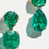 9 CT Lab emerald Ear-rings |WOKE
