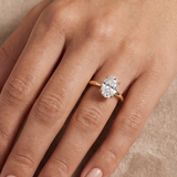 1.5 CT Oval Moissanite in 9K Gold/925 Silver |WOKE