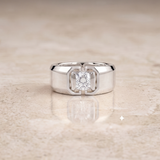 1 CT Princess Cut Lab Grown Diamond Ring in 9K/14K Gold
