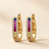 Multi Sapphire Ear-rings in 925 Silver |WOKE