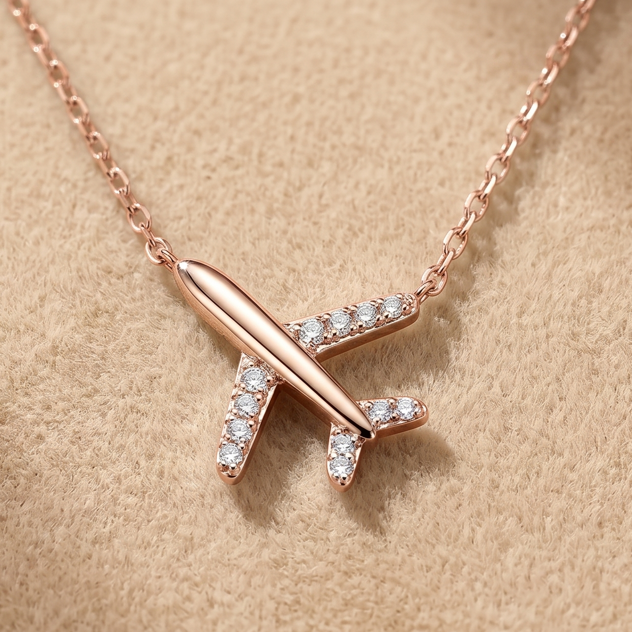 1 CT Round Moissanite Pendant in 9K Gold/925 Silver |WOKE