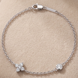 0.31 CT charms bracelet in 9K Gold/925 Silver |WOKE