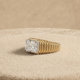 3 CT Radiant Cut Lab Grown Ring | "THE BATMAN RING" (Copy)