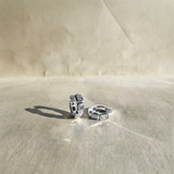 2 CT Emerald Cut  Studs in 925 Silver/9K Gold  |WOKE