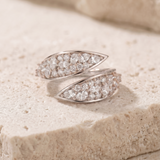2 CT Pear and Round Lab Grown Diamond Ring in 9K Gold/14K Gold |WOKE