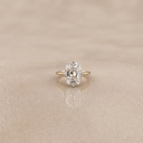 3 CT Old Mine Cut Moissanite Ring in 9K Gold/925 Silver |WOKE