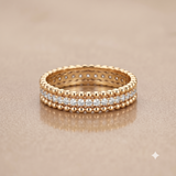 0.525 CT Round Moissanite Ring in 9K Gold/925 Silver |WOKE