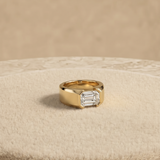 1 CT Emerald Cut Lab Grown Diamond Ring WOKE