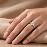 2 CT Heart Shape Moissanite Ring in 9K Gold/925 Silver |WOKE