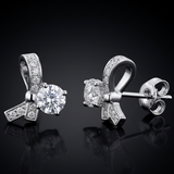 1.392 CT Round Moissanite Studs in 9K Gold/925 Silver |WOKE