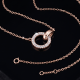 Endless love Moissanite Pendant in 9K Gold/925 Silver |WOKE