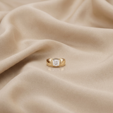 3 CT Cushion Cut Lab Grown Diamond Ring in 9K/14K Gold |WOKE
