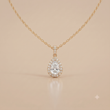 1 CT Pear Moissanite in 9K Gold/925 Silver |WOKE