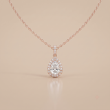 1 CT Pear Moissanite in 9K Gold/925 Silver |WOKE