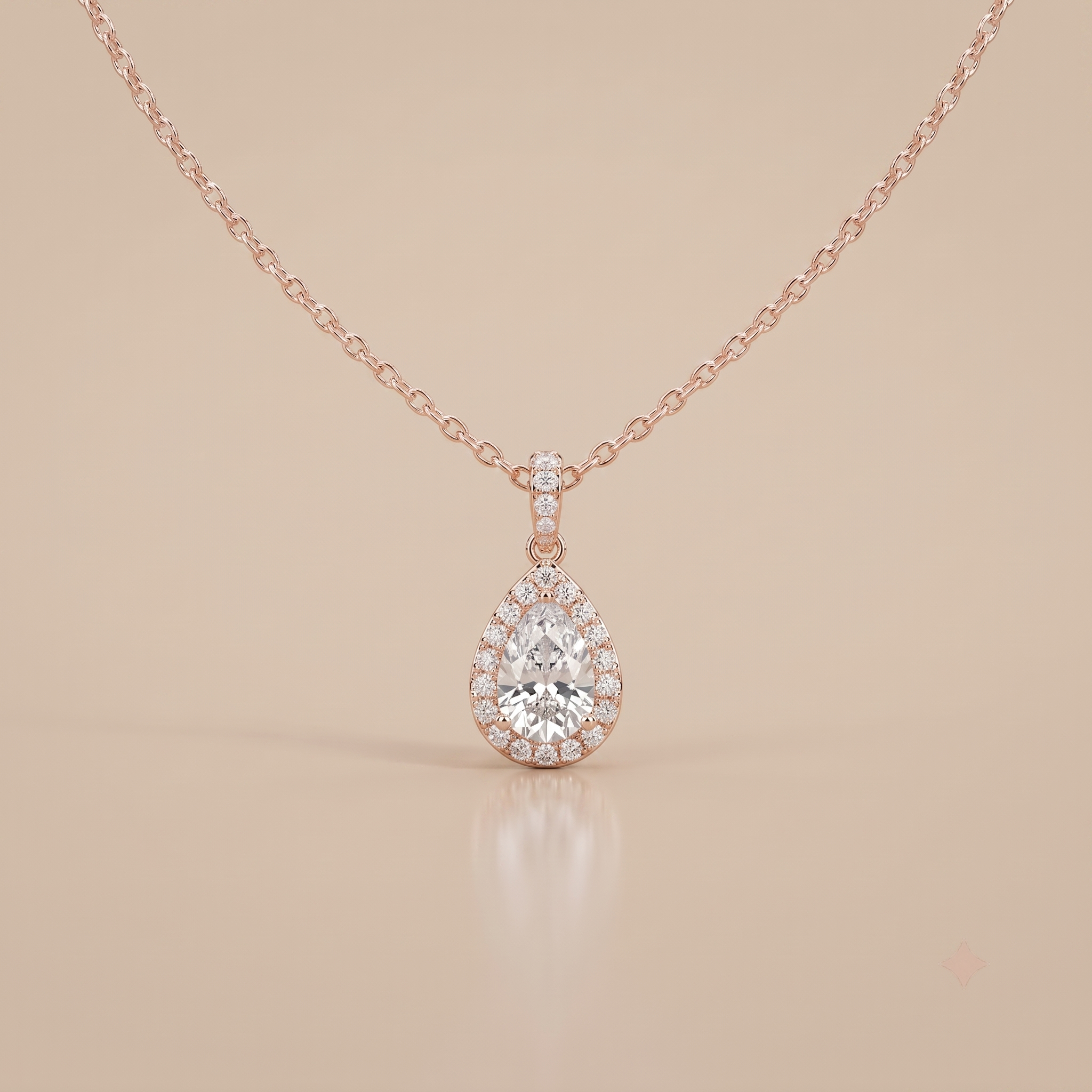 1 CT Pear Moissanite in 9K Gold/925 Silver |WOKE
