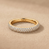 0.735 CT Round Moissanite Ring in 9K Gold/925 Silver |WOKE