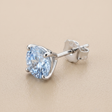8 MM Portugese studs in 9K Gold/925 Silver |WOKE