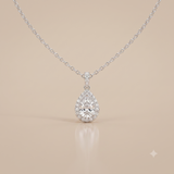 1 CT Pear Moissanite in 9K Gold/925 Silver |WOKE