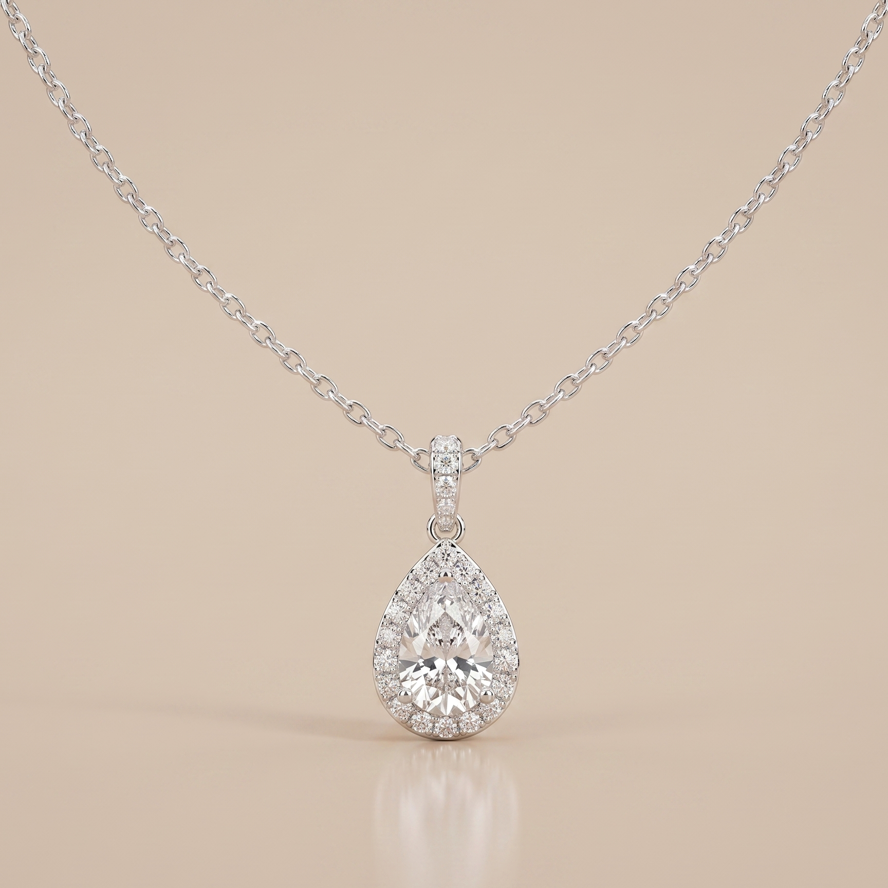 1 CT Pear Moissanite in 9K Gold/925 Silver |WOKE
