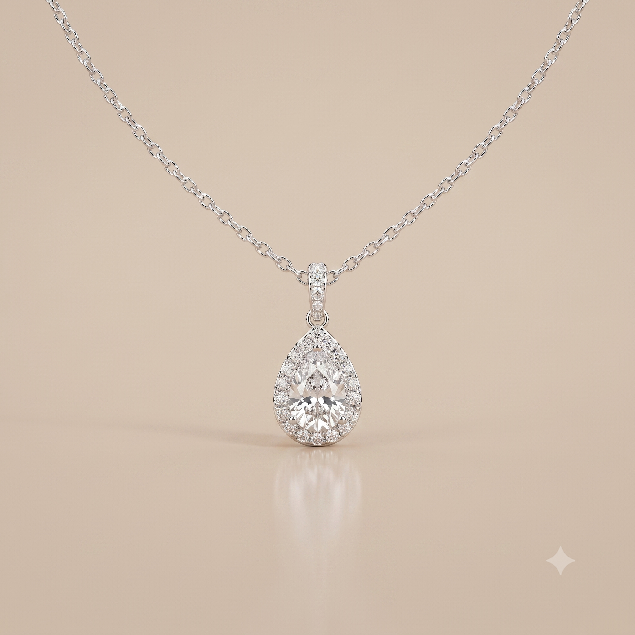 1 CT Pear Moissanite in 9K Gold/925 Silver |WOKE