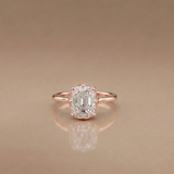3 CT Old Mine Cut Moissanite Ring in 9K Gold/925 Silver